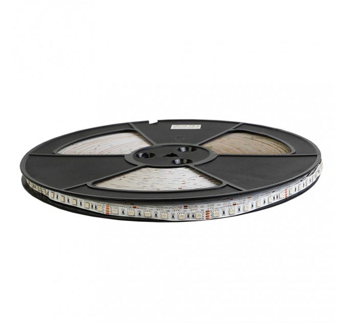 LED лента 5050 60бр/м 24V DC 14.4W 10lm/W RGB IP68 12mm със силиконово покритие и 3M лента 30м в кутия Lightex