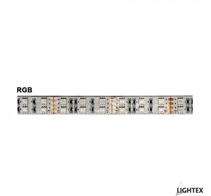 LED лента 5050 120бр/м  12VDC 28.8W/метър IP20 RGB 1680lm/m DP Lightex /опаковка- 5м./