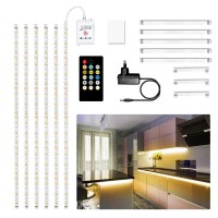 Комплект LED лента за мебели CW+WW 6W/m 12V/220V IP20 5m/10x50cm/ Touch , дистанционно Lightex