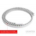 Гъвкав силиконов профил 20x20mm за LED лента с ширина max.16mm бял IP65 Lightex