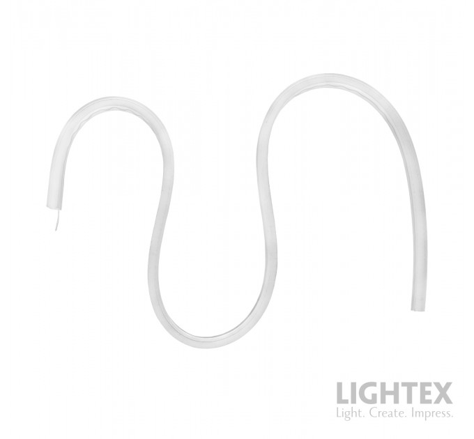 Гъвкав силиконов профил 20x20mm за LED лента с ширина max.16mm бял IP65 Lightex