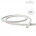 Гъвкав силиконов профил 15х15mm за LED лента с ширина max.8mm бял IP65 - 2m Lightex