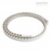Гъвкав силиконов профил 15х15mm за LED лента с ширина max.8mm бял IP65 - 2m Lightex