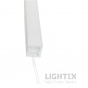 Гъвкав силиконов профил 15х15mm за LED лента с ширина max.8mm бял IP65 Lightex