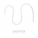 Гъвкав силиконов профил 15х15mm за LED лента с ширина max.8mm бял IP65 Lightex