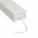 Гъвкав силиконов профил 20x10mm за LED лента с ширина max.16mm бял IP65 Lightex