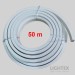Гъвкав силиконов профил 15х15mm за LED лента с ширина max.8mm бял IP65 - 50m Lightex