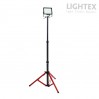 Стойка за прожектор единична max.1.6m червен + сив Lightex