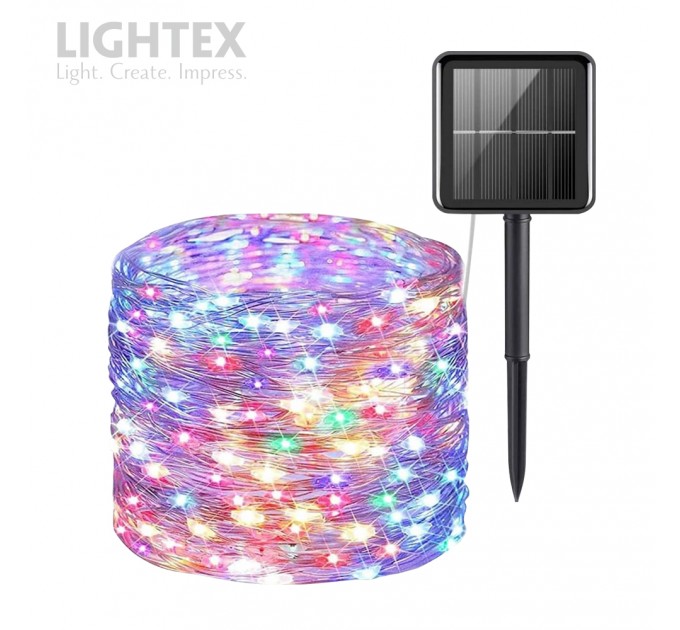 Соларна LED лента FESTA влагозащитена 10бр/м 3V DC 4W 75lm RGB IP65  Lightex /опаковка 20м/