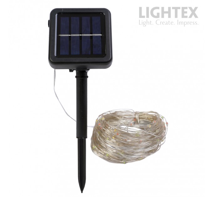 Соларна LED лента FESTA влагозащитена 10бр/м 3V DC 4W 75lm RGB IP65  Lightex /опаковка 20м/
