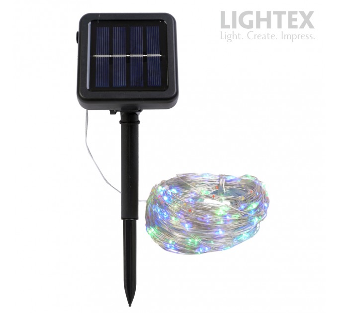 Соларна LED лента FESTA влагозащитена 10бр/м 3V DC 4W 75lm RGB IP65  Lightex /опаковка 20м/