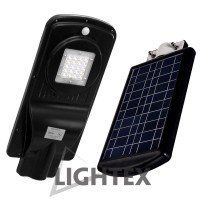Соларен LED Уличен осветител със сензор за движение 15W 6500K 1800lm IP65 за Ф50 батерия -12V/10AH Lightex