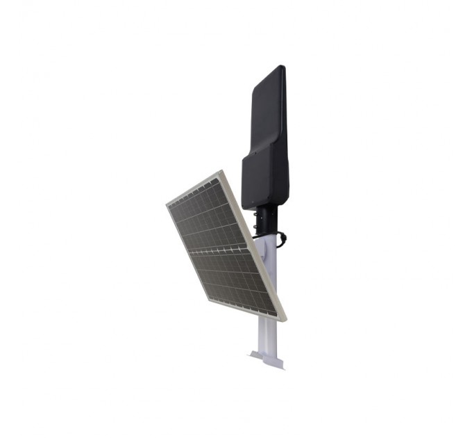 Соларен LED уличен осветител 30W 6500K 4500lm IP65 батерия 3.2V 30AH  с дистанционно управление и отделен панел Lightex