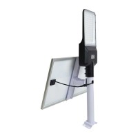 Соларен LED уличен осветител 50W 6500K 7500lm IP65 батерия 3.2V 50AH  с дистанционно управление и отделен панел Lightex