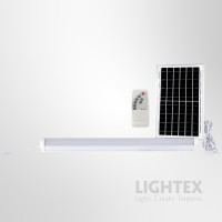 Соларен LED линеен осветител 10W 6500K 1050lm battery 3.7V/8000mA IP65 с отделен соларен панел и дистанционно Lightex