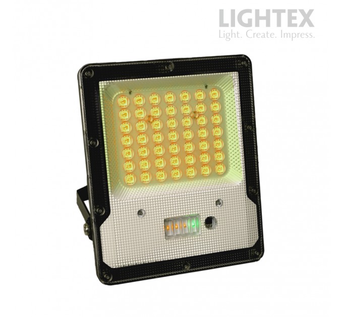 LED прожектор 50W RGB IP65 със соларен панел батерия 3.2V/5Ah дистанционно Lightex