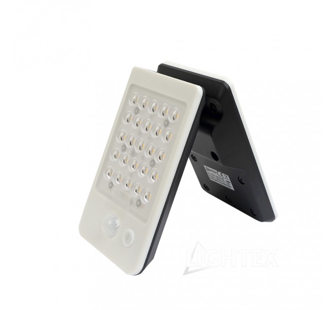 Соларен LED прожектор 2W 4000K 200lm IP65 батерия 3.7V 1.2Ah Lightex