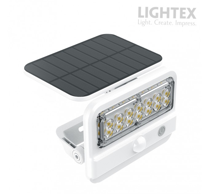 Соларен LED прожектор 7W 4000K 800lm IP54 Li-ion батерия 3.7V 3000mA Lightex
