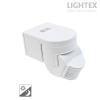 Сензор за движение бял 180' max.12m max.300W LED IP20 Lightex