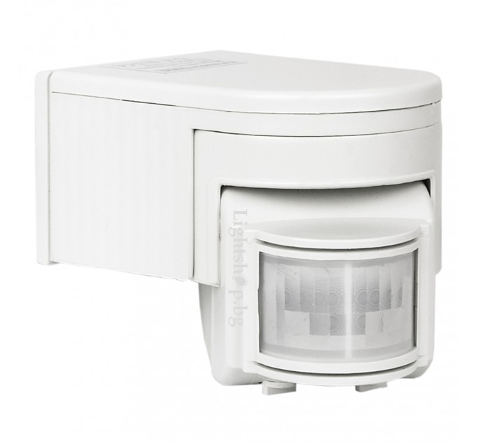 Сензор за движение бял 180' max.12m max.300W LED IP20 Lightex