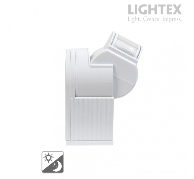 Сензор за движение бял 180' max.12m max.300W LED IP20 Lightex