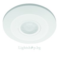 Сензор за движение бял 360' max.8m max.1000W LED Ø115х24.3 IP20 Lightex