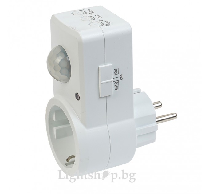 Сензор за движение 120' за контакт 2-9m max.300W LED IP20 Lightex
