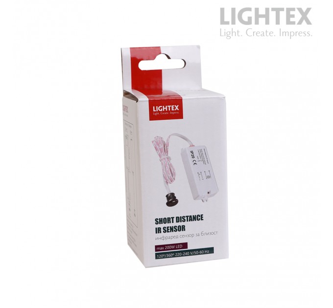 Инфраред сензор за близост 220-240V AC 5A max.5-6 сm max. 200W LED IP20 Lightex