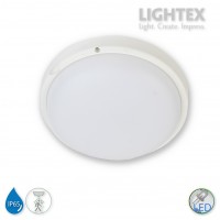 LED плафон със сензор за движение VANI Ø200 IP65 12W 4000K 960lm бял Lightex