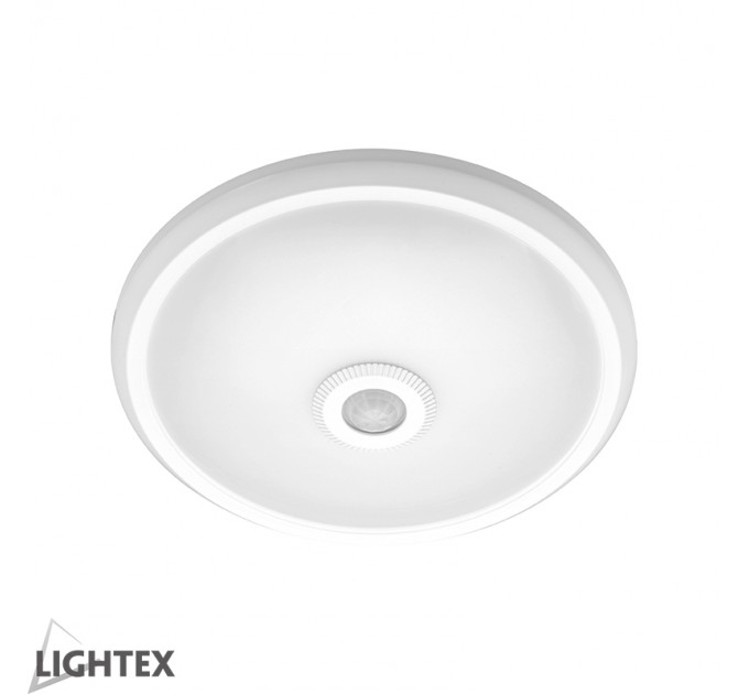 LED плафон със сензор за движение 360' 16W 4000К 1150lm 1-6m IP65 PC Lightex