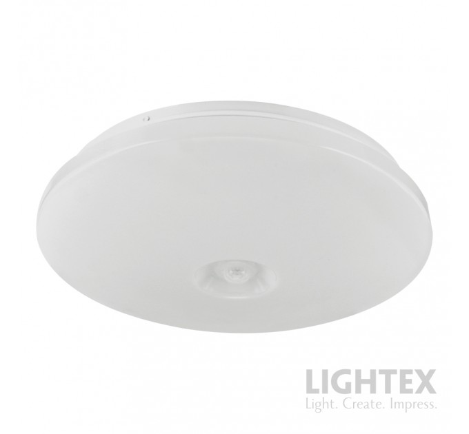 LED плафон със сензор за движение PORTO 360' 18W 3000/4000/6500K 1260lm 220V IP20 Ø325x65mm Lightex