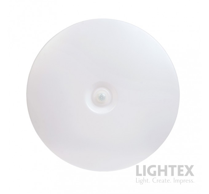 LED плафон със сензор за движение PORTO 360' 18W 3000/4000/6500K 1260lm 220V IP20 Ø325x65mm Lightex