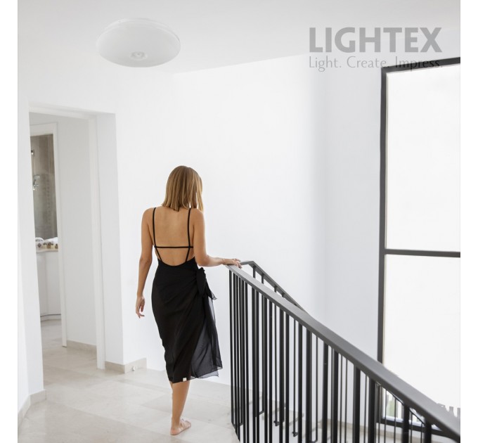 LED плафон със сензор за движение PORTO 360' 18W 3000/4000/6500K 1260lm 220V IP20 Ø325x65mm Lightex