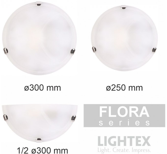 Плафон FLORA  Ø300 2х Е27 Lightex
