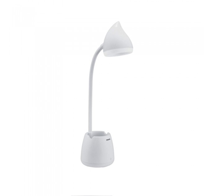Philips LED настолна лампа HAT 4,5W 3000/4000/5700K 80lm 5V USB бяла h390mm