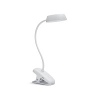 Philips LED настолна лампа с щипка DONUTCLIP 3W 4000K 175lm 5V USB бяла h380mm