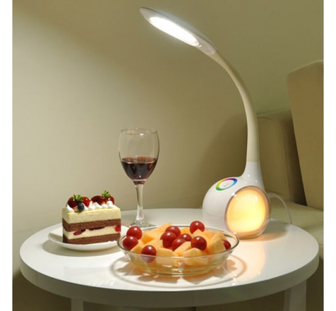 LED настолна лампа KASA II 220V 5.5W 4000K + RGB + touch dimmer 340lm Lightex