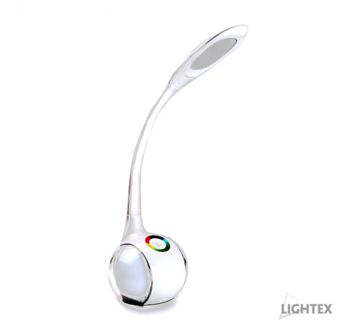 LED настолна лампа KASA II 220V 5.5W 4000K + RGB + touch dimmer 340lm Lightex