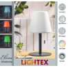 LED настолна лампа ELINA 1W 3000K + RGB, IP 44, USB, димируема, батерия 3.7V 2400mAh Lightex