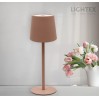 LED настолна лампа JAZZ 2W 3000K-6500K  IP 20 USB димируема Touch+USB type C батерия 3.7V 1200mAh розова Lightex