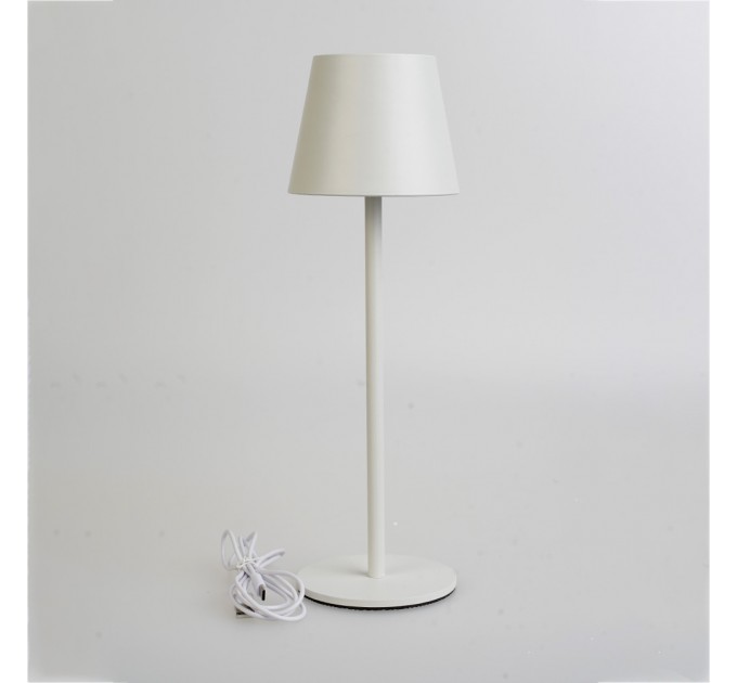 LED настолна лампа NOTO DC 5V 3W 4000K 200lm Touch+USB 1800mah Li-ion IP44 бяла Lightex