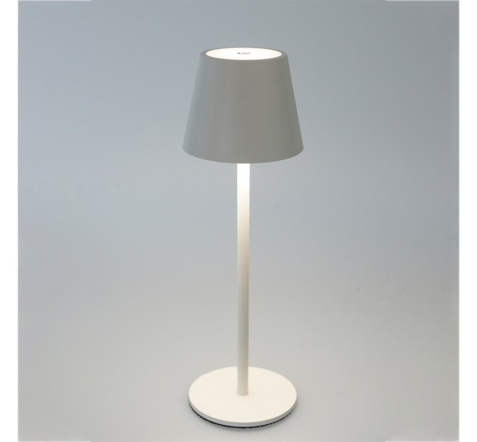 LED настолна лампа NOTO DC 5V 3W 4000K 200lm Touch+USB 1800mah Li-ion IP44 бяла Lightex