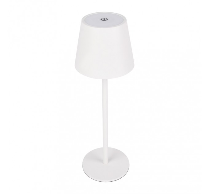 LED настолна лампа NOTO DC 5V 3W 4000K 200lm Touch+USB 1800mah Li-ion IP44 бяла Lightex