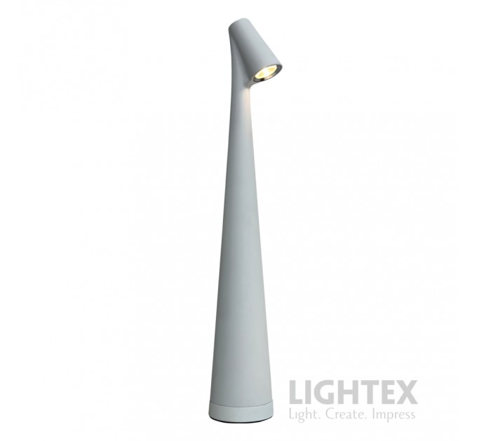 LED настолна лампа BEN DC 5V 1W CCT 90lm Touch+USB 1200mah Li-ion бяла Lightex