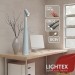 LED настолна лампа BEN DC 5V 1W CCT 90lm Touch+USB 1200mah Li-ion бяла Lightex