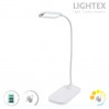 LED настолна лампа SIGMA DC 5V 3W 3000K-6500K 200lm 1200mah Li-ion управление с жест IP20 бяла Lightex