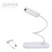 LED настолна лампа SIGMA DC 5V 3W 3000K-6500K 200lm 1200mah Li-ion управление с жест IP20 бяла Lightex