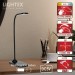 LED настолна лампа SIGMA DC 5V 3W 3000K-6500K 200lm 1200mah Li-ion управление с жест IP20 черна Lightex