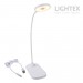 LED настолна лампа SIGMA R DC5V 3W 3000K-6500K 200lm 1200mah Li-ion управление с жест IP20 бяла Lightex