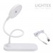 LED настолна лампа SIGMA R DC5V 3W 3000K-6500K 200lm 1200mah Li-ion управление с жест IP20 бяла Lightex